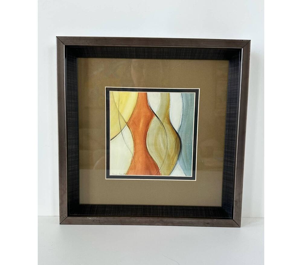 Framed Art "Coalescence II" by Lanie Loreth 11 inch x 11 inch double mat